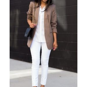 On trend brown blazer